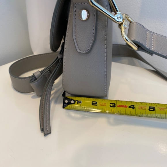 *NWOT* Indigo Grey Faux Leather Crossbody Bag - Picture 13 of 16